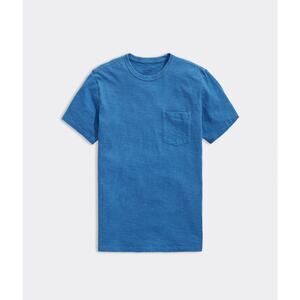 VINEYARD VINES NEW Garment-Dyed Slub Short-Sleeve Island Tee Tide Blue Size XL